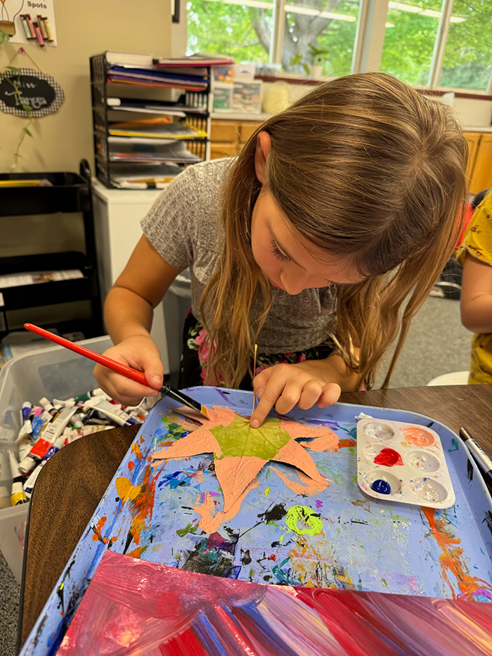 child painting